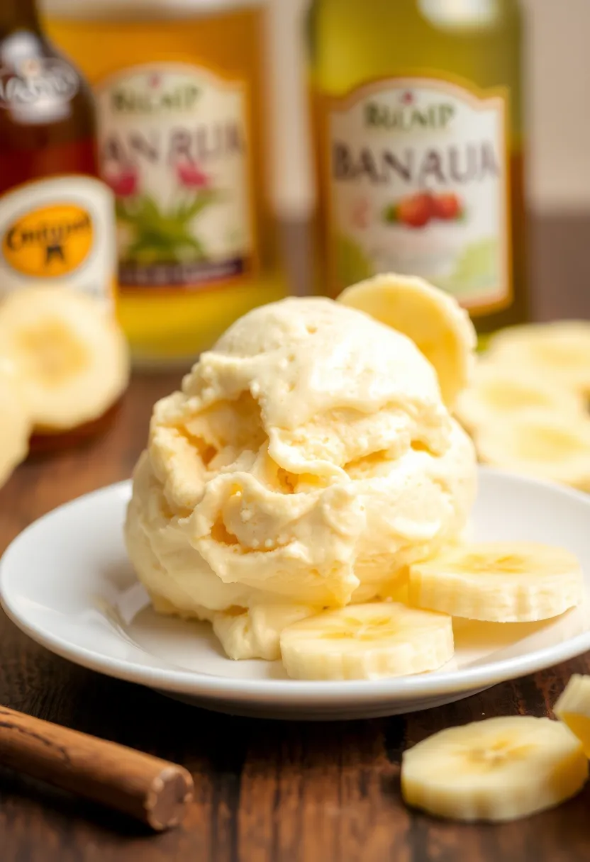25 Boozy Ice Cream Recipes Adults Will Crave - 21. Banana Rum Ice Cream