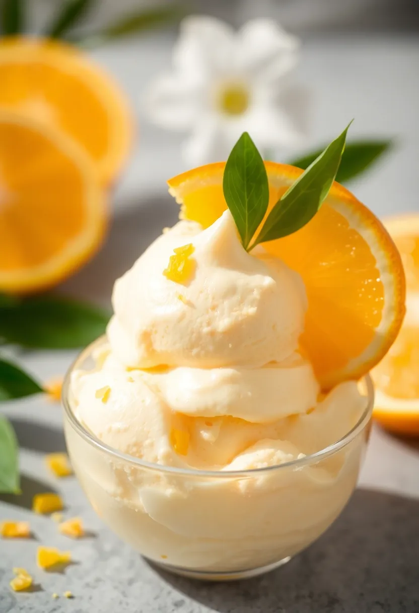 25 Boozy Ice Cream Recipes Adults Will Crave - 22. Orange Creamsicle Ice Cream