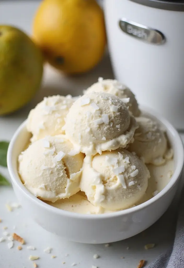 25 Dash Ice Cream Maker Recipes PDF You Need to Save - 1. Creamy Coconut Ice Cream