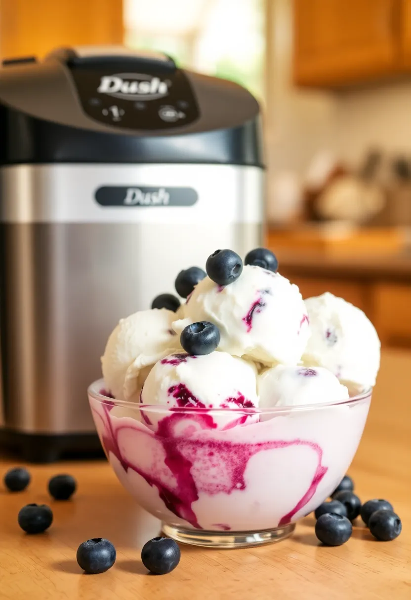 25 Dash Ice Cream Maker Recipes PDF You Need to Save - 10. Blueberry Coconut Ice Cream