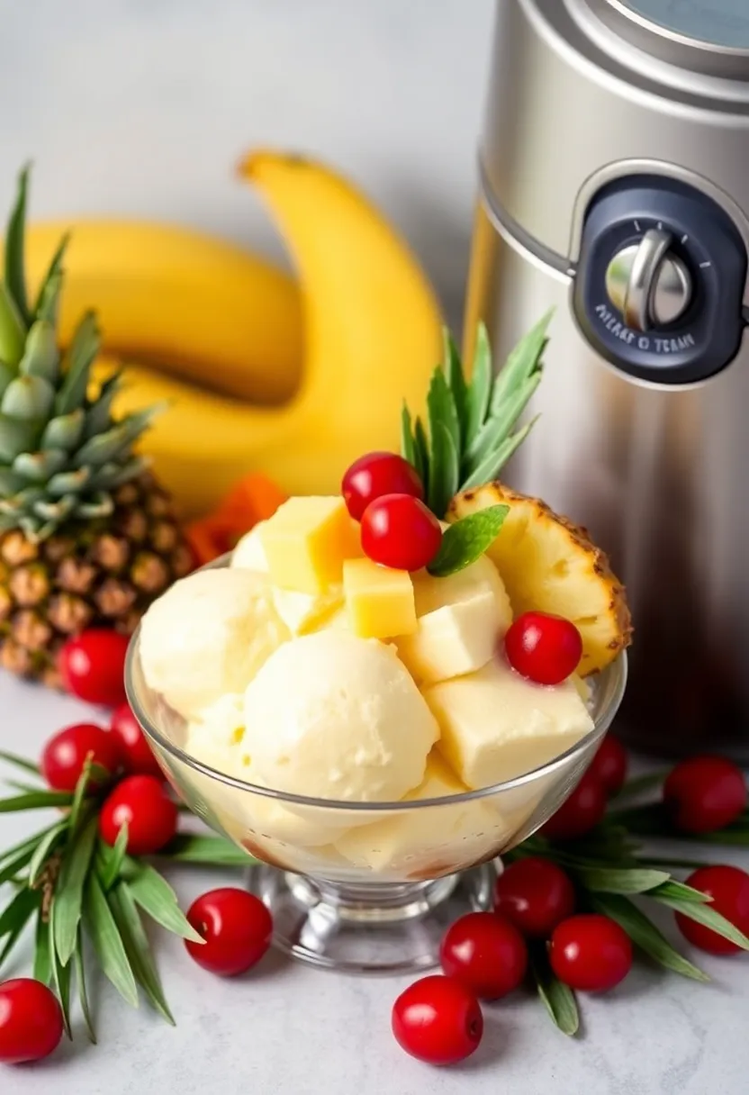 25 Dash Ice Cream Maker Recipes PDF You Need to Save - 12. Piña Colada Sorbet