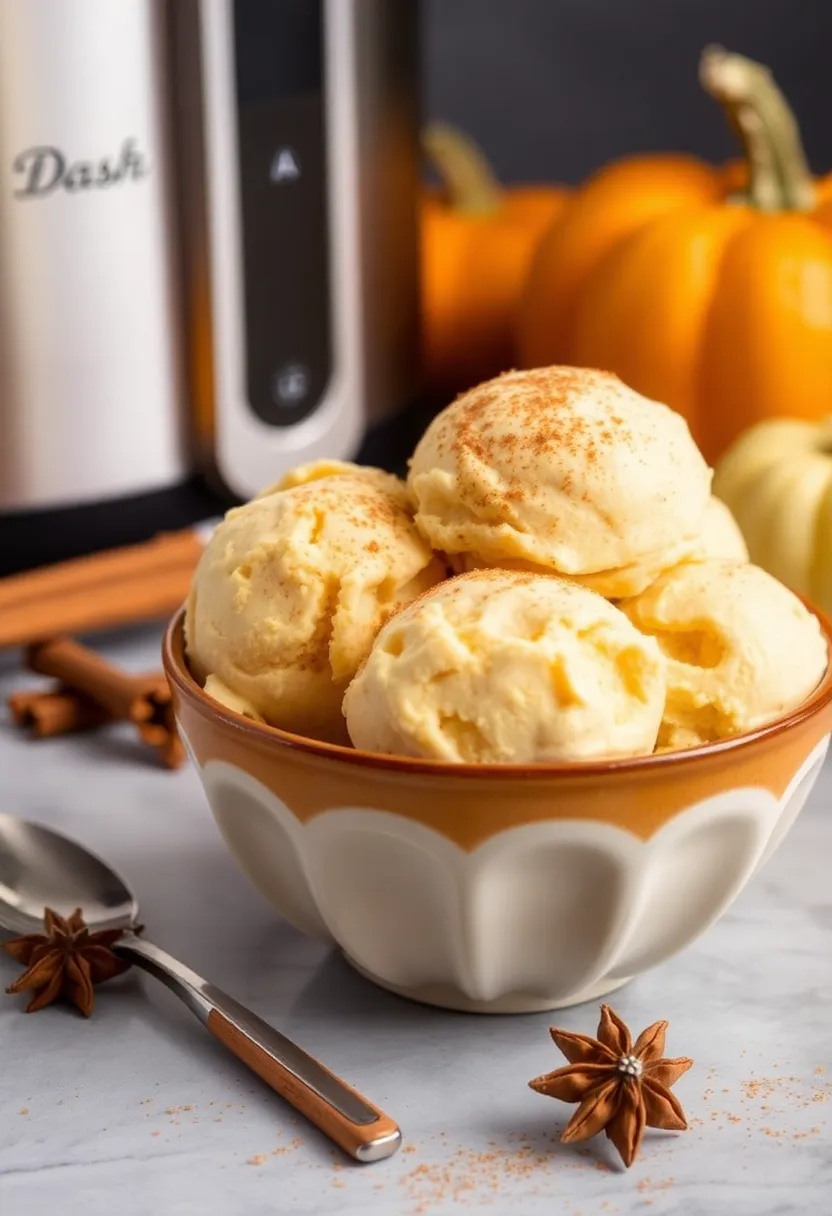 25 Dash Ice Cream Maker Recipes PDF You Need to Save - 19. Pumpkin Spice Ice Cream