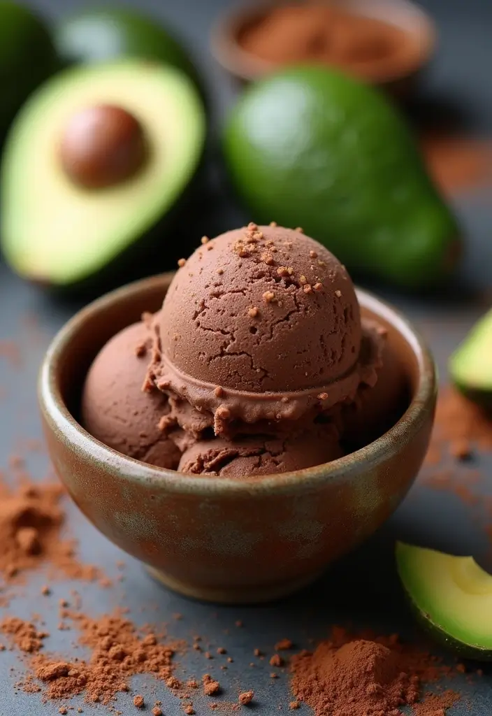 25 Dash Ice Cream Maker Recipes PDF You Need to Save - 2. Chocolate Avocado Ice Cream