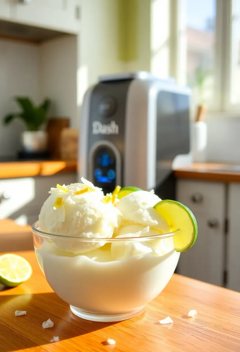 25 Dash Ice Cream Maker Recipes PDF You Need to Save - 24. Coconut Lime Ice Cream