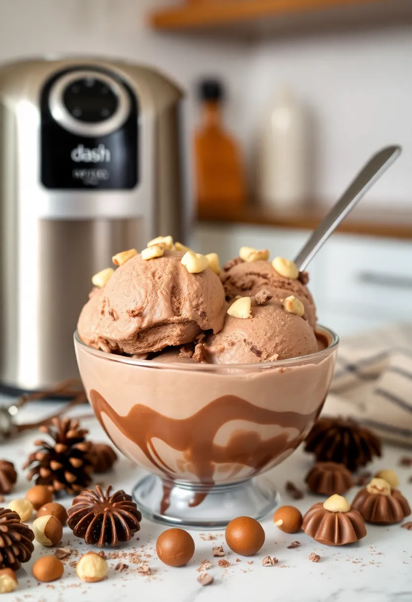 25 Dash Ice Cream Maker Recipes PDF You Need to Save - 25. Chocolate Hazelnut Ice Cream