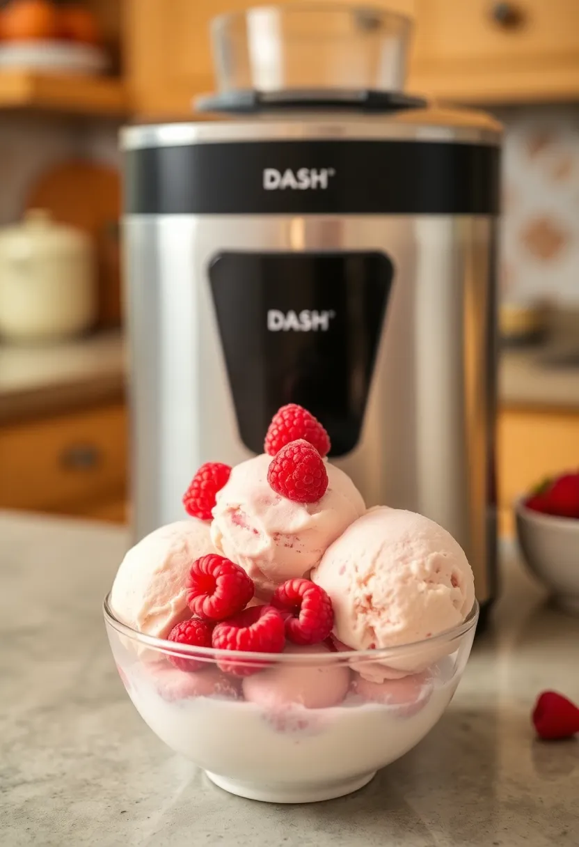 25 Dash Ice Cream Maker Recipes PDF You Need to Save - 7. Raspberry Almond Milk Ice Cream
