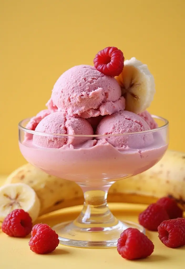 25 Delicious Keto Banana Ice Cream Recipes to Satisfy Your Sweet Tooth 10 25 Delicious Keto Banana Ice Cream Recipes to Satisfy Your Sweet Tooth - 10. Raspberry Banana Ice Cream