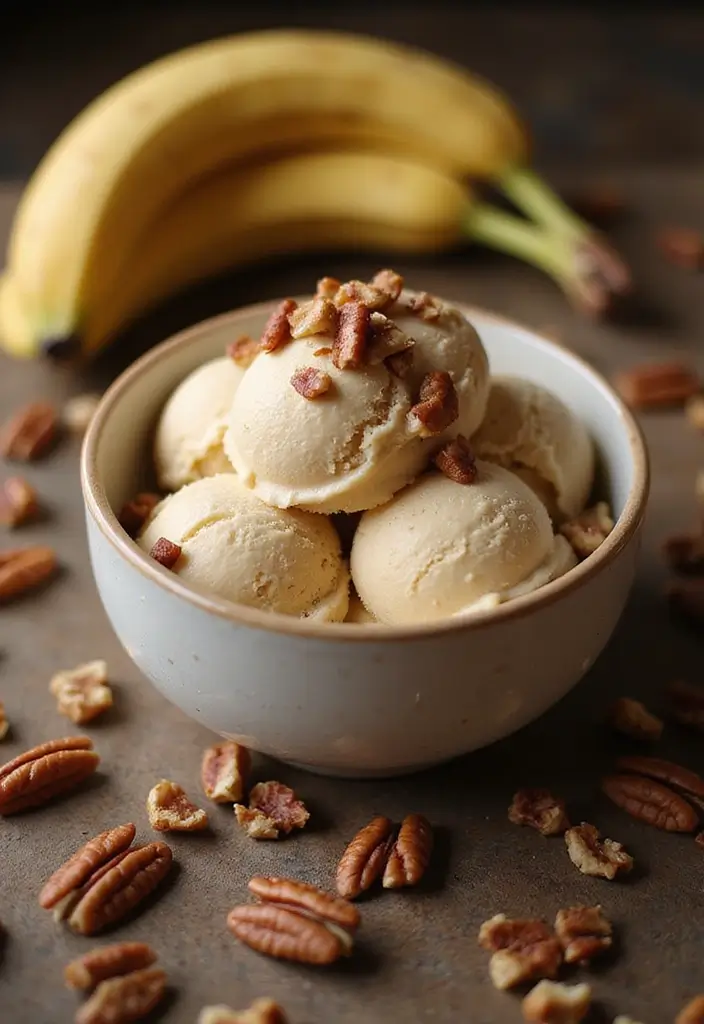 25 Delicious Keto Banana Ice Cream Recipes to Satisfy Your Sweet Tooth 11 25 Delicious Keto Banana Ice Cream Recipes to Satisfy Your Sweet Tooth - 11. Maple Pecan Banana Ice Cream