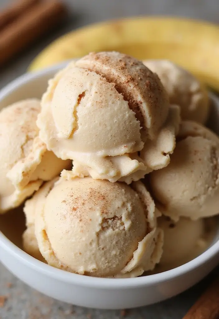 25 Delicious Keto Banana Ice Cream Recipes to Satisfy Your Sweet Tooth 13 25 Delicious Keto Banana Ice Cream Recipes to Satisfy Your Sweet Tooth - 13. Cinnamon Roll Banana Ice Cream