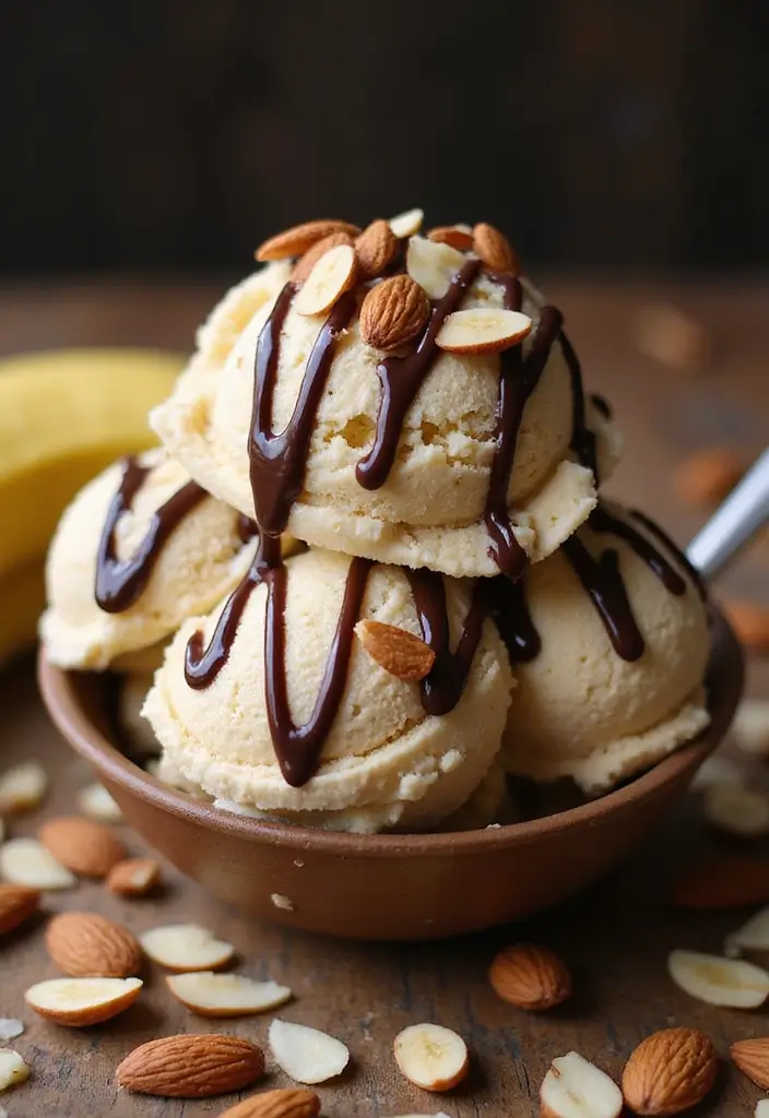 25 Delicious Keto Banana Ice Cream Recipes to Satisfy Your Sweet Tooth 16 25 Delicious Keto Banana Ice Cream Recipes to Satisfy Your Sweet Tooth - 16. Almond Joy Banana Ice Cream