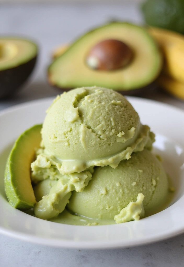 25 Delicious Keto Banana Ice Cream Recipes to Satisfy Your Sweet Tooth 18 25 Delicious Keto Banana Ice Cream Recipes to Satisfy Your Sweet Tooth - 18. Avocado Banana Ice Cream