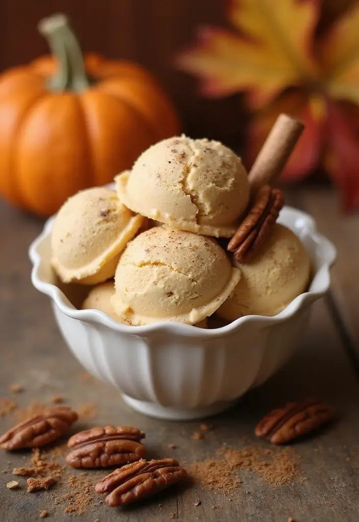 25 Easy and Creamy Ninja Blender Ice Cream Recipes 10 25 Easy and Creamy Ninja Blender Ice Cream Recipes - 10. Pumpkin Spice Delight