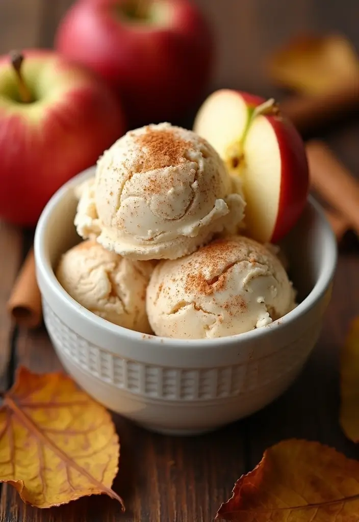 25 Easy and Creamy Ninja Blender Ice Cream Recipes 11 25 Easy and Creamy Ninja Blender Ice Cream Recipes - 11. Spiced Apple Cinnamon Treat