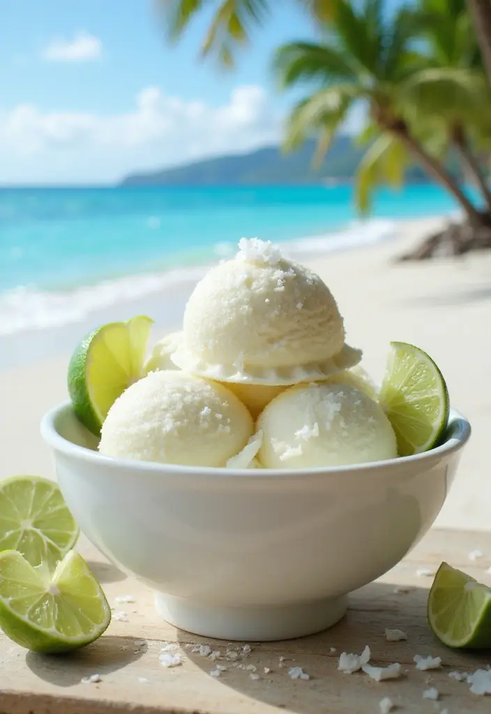 25 Easy and Creamy Ninja Blender Ice Cream Recipes 15 25 Easy and Creamy Ninja Blender Ice Cream Recipes - 15. Coconut Lime Sorbet