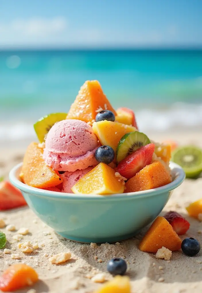 25 Easy and Creamy Ninja Blender Ice Cream Recipes 19 25 Easy and Creamy Ninja Blender Ice Cream Recipes - 19. Tropical Fruit Medley