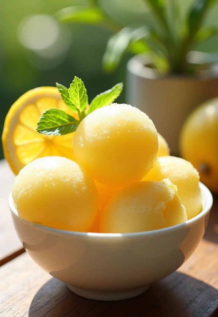 25 Easy and Creamy Ninja Blender Ice Cream Recipes 21 25 Easy and Creamy Ninja Blender Ice Cream Recipes - 21. Honey Lemon Sorbet