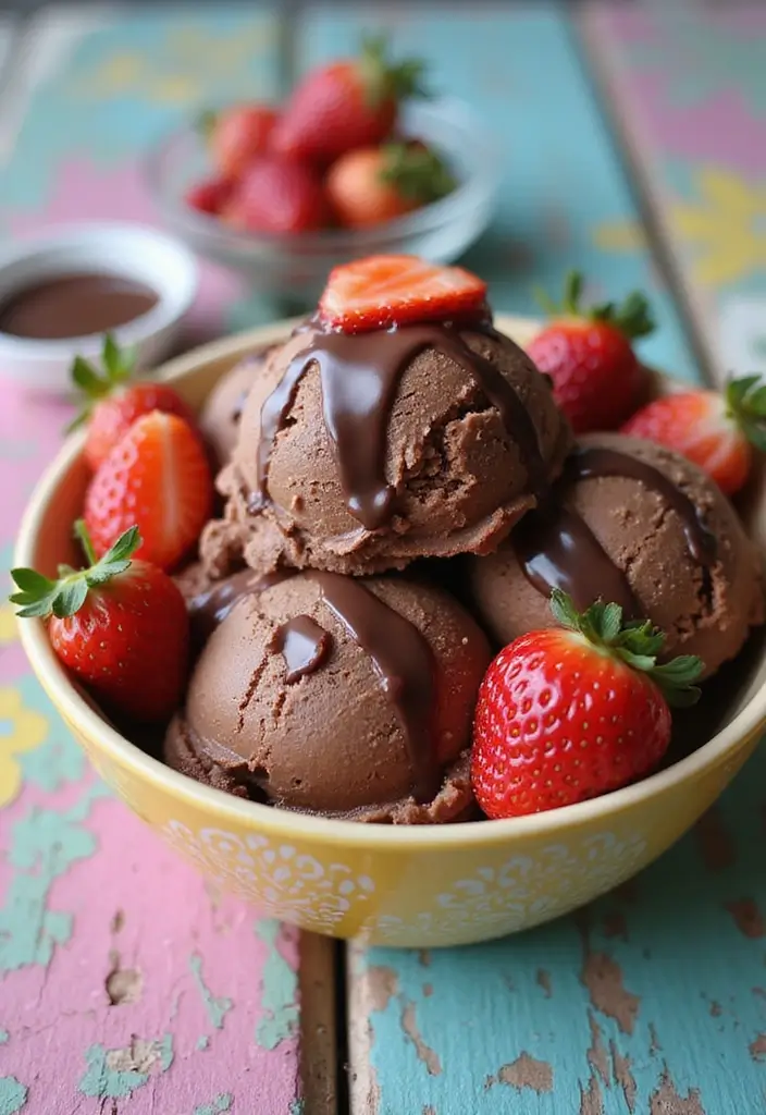25 Easy and Creamy Ninja Blender Ice Cream Recipes 23 25 Easy and Creamy Ninja Blender Ice Cream Recipes - 23. Chocolate Strawberry Bliss