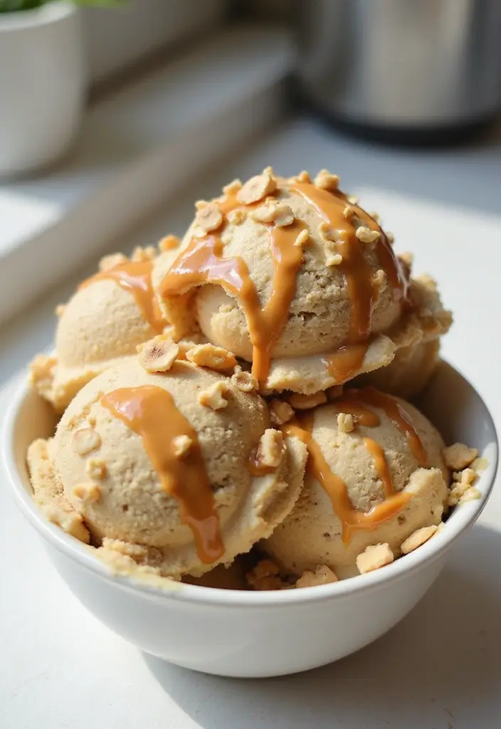 25 Easy and Creamy Ninja Blender Ice Cream Recipes 7 25 Easy and Creamy Ninja Blender Ice Cream Recipes - 7. Peanut Butter Banana Bliss