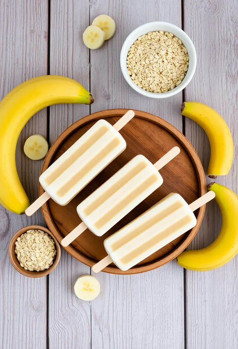 25 Fun and Refreshing Ice Cream Popsicle Recipes for Kids 12 25 Fun and Refreshing Ice Cream Popsicle Recipes for Kids - 12. Banana Oatmeal Popsicles