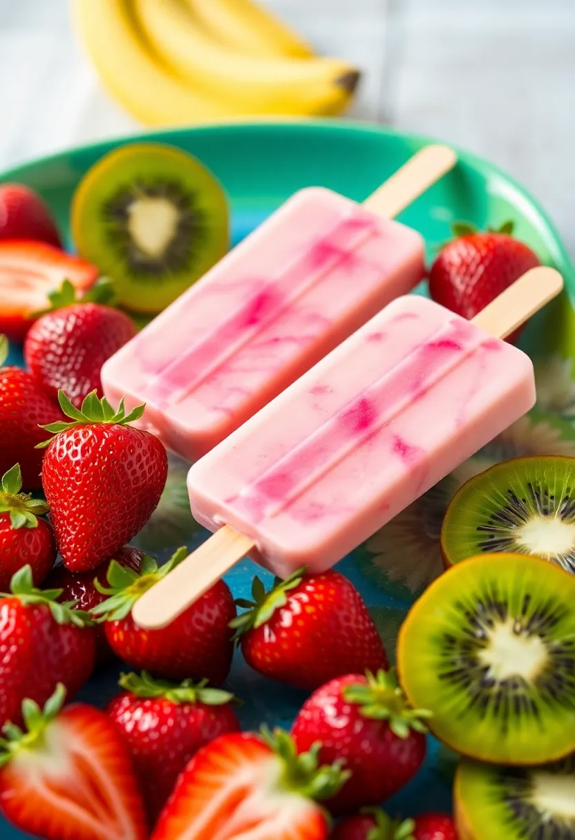 25 Fun and Refreshing Ice Cream Popsicle Recipes for Kids 24 25 Fun and Refreshing Ice Cream Popsicle Recipes for Kids - 24. Strawberry Kiwi Popsicles