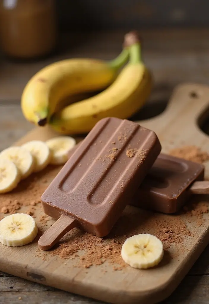 25 Fun and Refreshing Ice Cream Popsicle Recipes for Kids 6 25 Fun and Refreshing Ice Cream Popsicle Recipes for Kids - 6. Chocolate Banana Popsicles