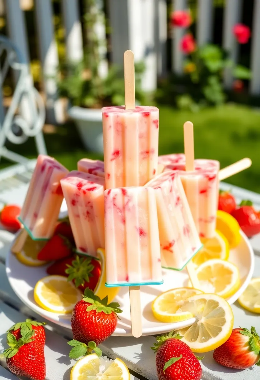 25 Fun and Refreshing Ice Cream Popsicle Recipes for Kids 7 25 Fun and Refreshing Ice Cream Popsicle Recipes for Kids - 7. Strawberry Lemonade Popsicles