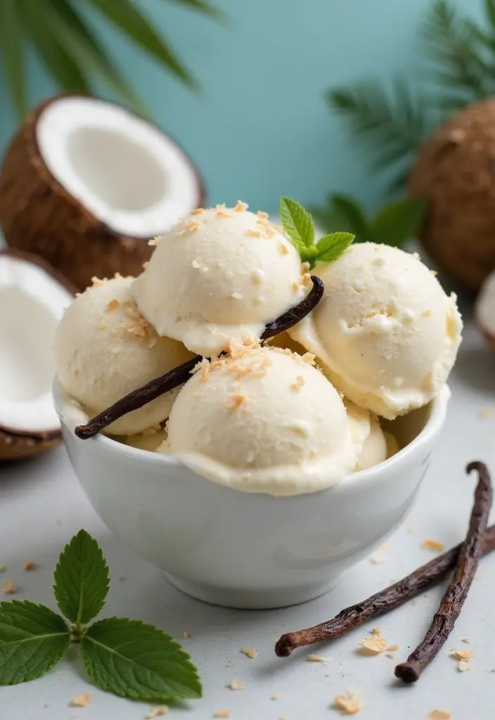 25 Gluten Free Ice Cream Recipes That Actually Taste Great 1 25 Gluten Free Ice Cream Recipes That Actually Taste Great - 1. Creamy Coconut Vanilla Ice Cream