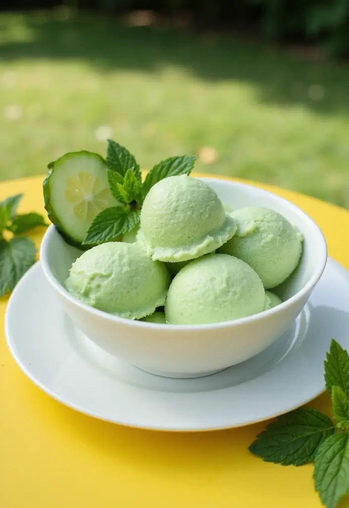 25 Gluten Free Ice Cream Recipes That Actually Taste Great 15 25 Gluten Free Ice Cream Recipes That Actually Taste Great - 15. Cucumber Mint Sorbet