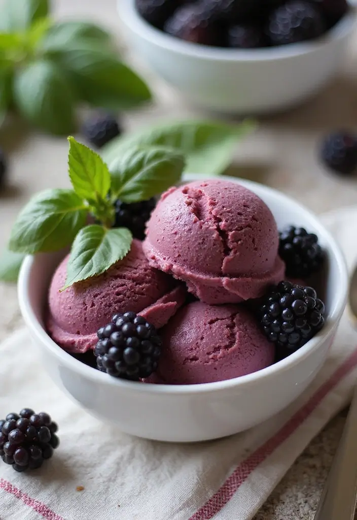 25 Gluten Free Ice Cream Recipes That Actually Taste Great 16 25 Gluten Free Ice Cream Recipes That Actually Taste Great - 16. Blackberry Basil Ice Cream