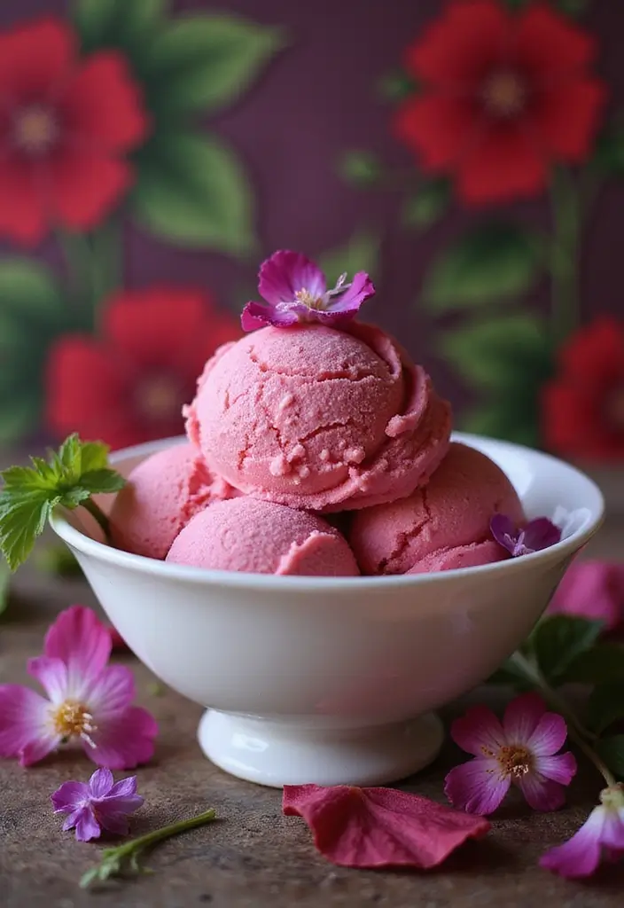 25 Gluten Free Ice Cream Recipes That Actually Taste Great 22 25 Gluten Free Ice Cream Recipes That Actually Taste Great - 22. Hibiscus Flower Ice Cream
