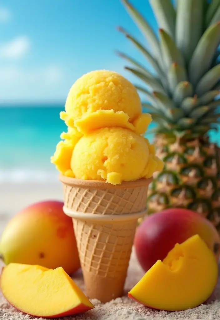 25 Healthy Fruit Ice Cream Recipes Naturally Sweet 3 25 Healthy Fruit Ice Cream Recipes Naturally Sweet - 3. Mango Pineapple Sorbet