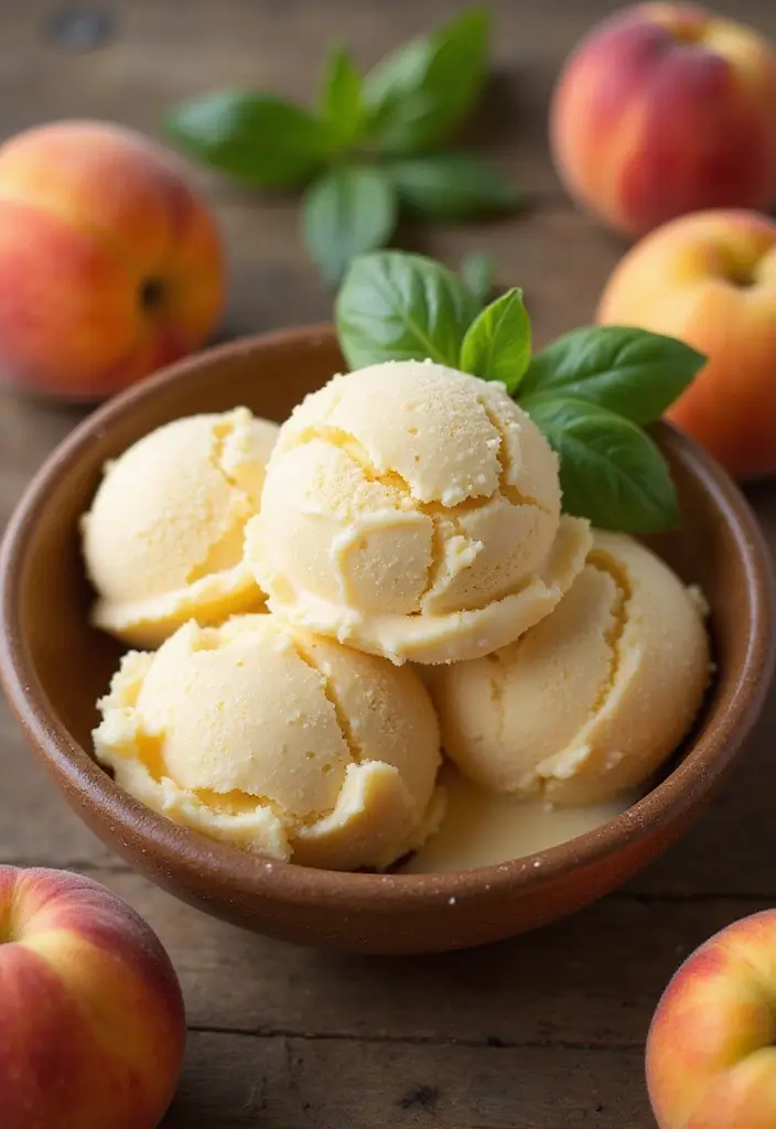 25 Healthy Fruit Ice Cream Recipes Naturally Sweet 6 25 Healthy Fruit Ice Cream Recipes Naturally Sweet - 6. Peach Basil Ice Cream