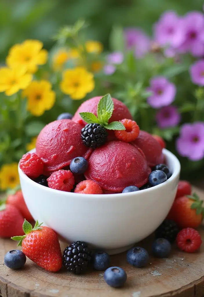 25 Ice Cream Dessert Recipes Family Approved 6 25 Ice Cream Dessert Recipes Family Approved - 6. Mixed Berry Sorbet