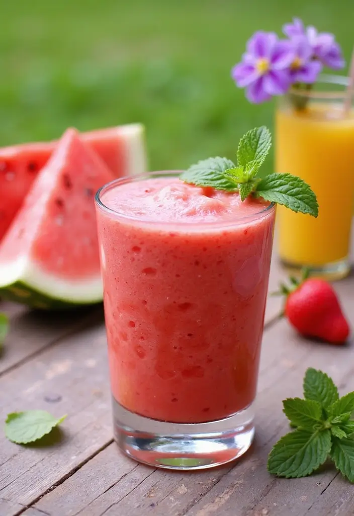 25 Ice Cream Smoothie Recipes Perfect for Summer 11 25 Ice Cream Smoothie Recipes Perfect for Summer - 11. Watermelon Mint Smoothie