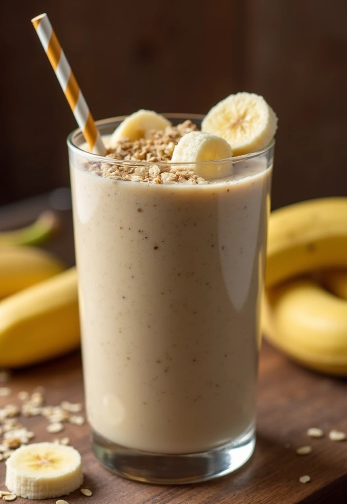 25 Ice Cream Smoothie Recipes Perfect for Summer 12 25 Ice Cream Smoothie Recipes Perfect for Summer - 12. Nutty Banana Oat Smoothie