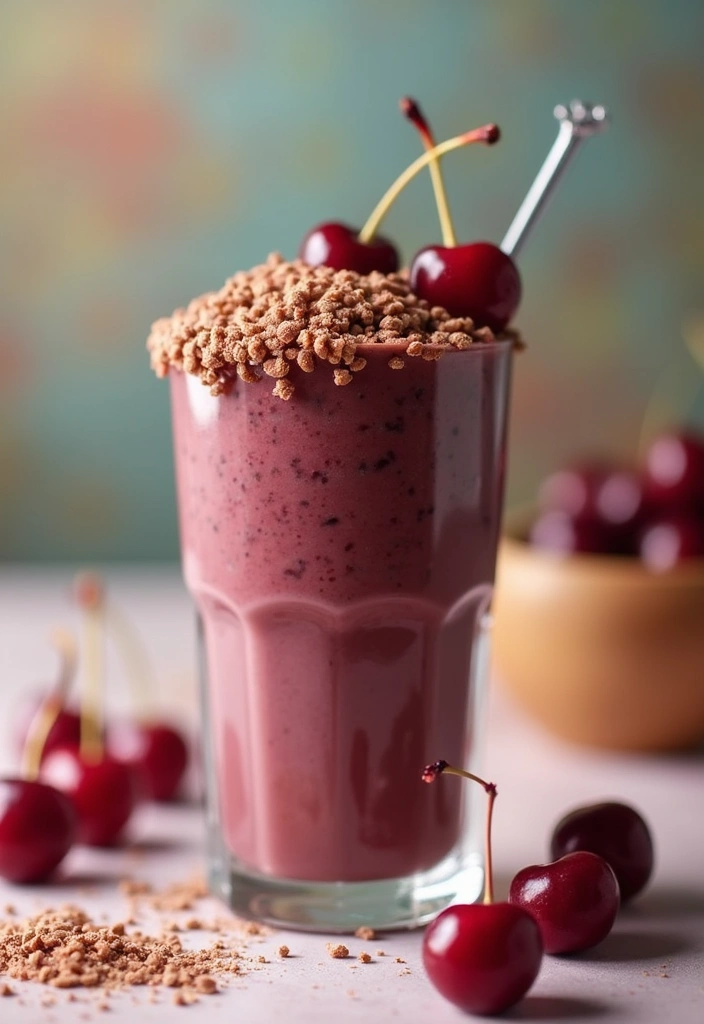 25 Ice Cream Smoothie Recipes Perfect for Summer 19 25 Ice Cream Smoothie Recipes Perfect for Summer - 19. Chocolate Cherry Smoothie