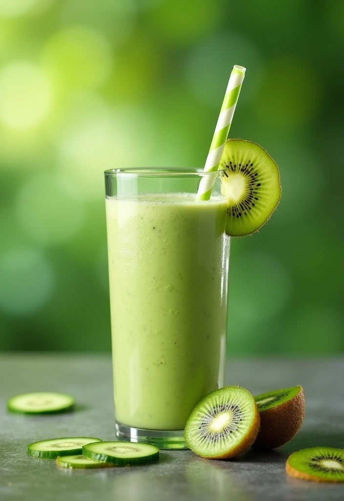 25 Ice Cream Smoothie Recipes Perfect for Summer 20 25 Ice Cream Smoothie Recipes Perfect for Summer - 20. Cucumber Kiwi Smoothie