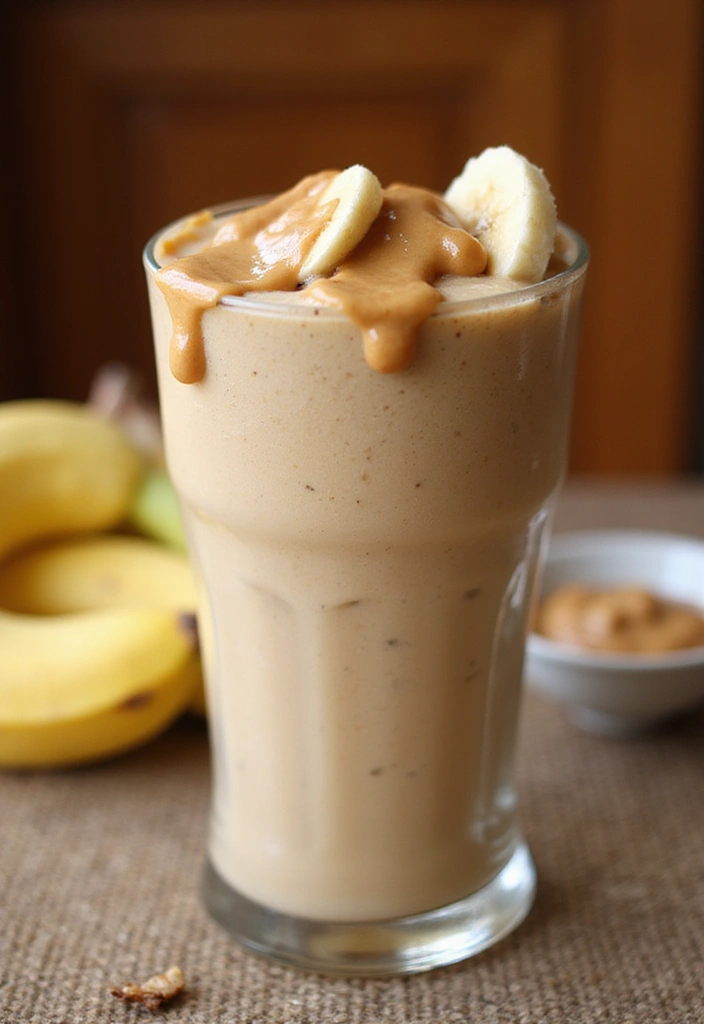25 Ice Cream Smoothie Recipes Perfect for Summer 3 25 Ice Cream Smoothie Recipes Perfect for Summer - 3. Creamy Peanut Butter Banana Smoothie