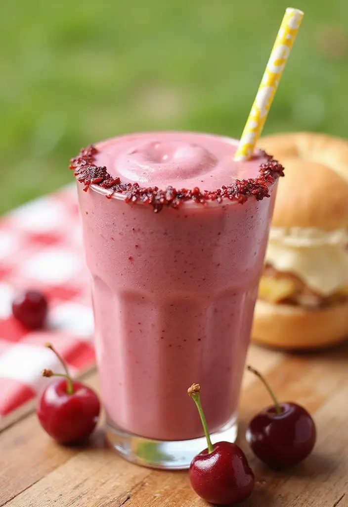 25 Ice Cream Smoothie Recipes Perfect for Summer 9 25 Ice Cream Smoothie Recipes Perfect for Summer - 9. Cherry Vanilla Smoothie