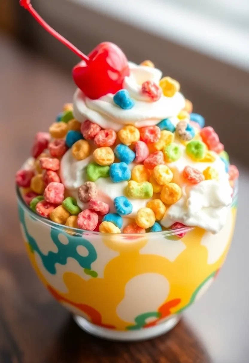 25 Ice Cream Sundae Ideas: Recipes Over the Top Delicious 12 25 Ice Cream Sundae Ideas: Recipes Over the Top Delicious - 12. Fruity Pebbles Sundae