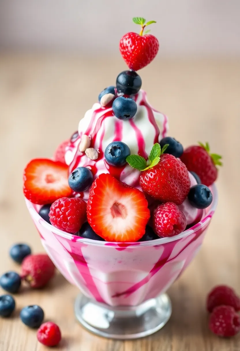 25 Ice Cream Sundae Ideas: Recipes Over the Top Delicious 17 25 Ice Cream Sundae Ideas: Recipes Over the Top Delicious - 17. Berry Blast Sundae