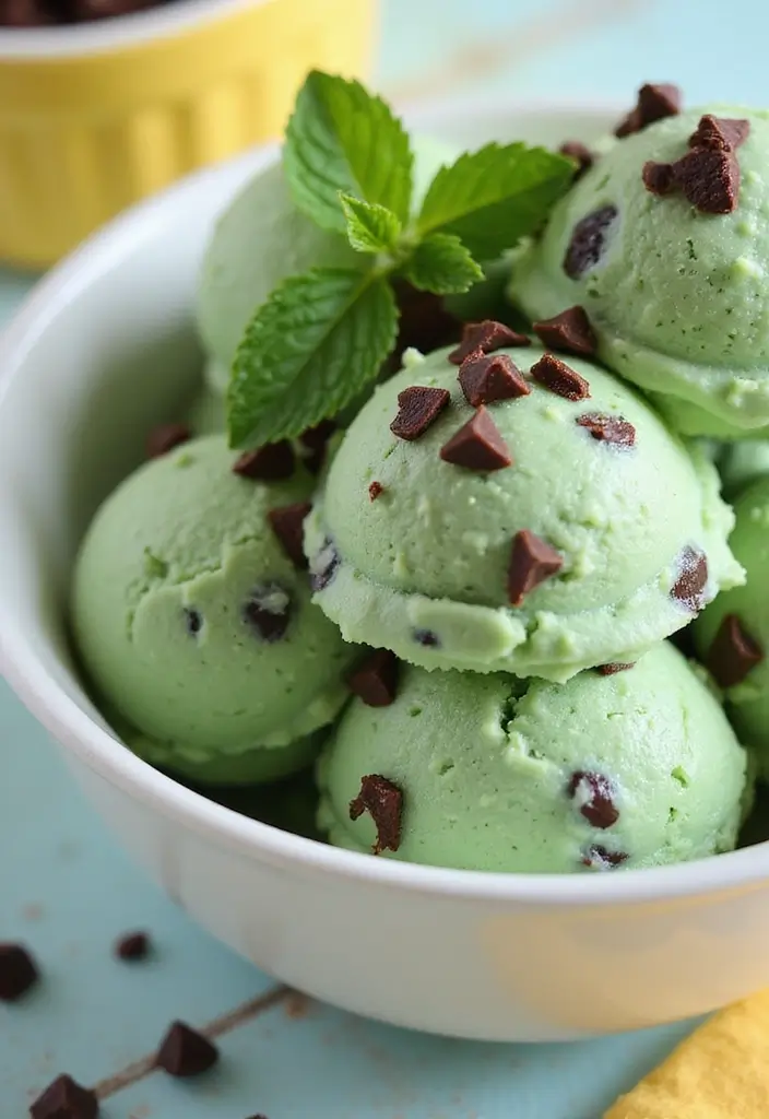 25 Mint Ice Cream Dessert Recipes That Refresh Your Day 1 25 Mint Ice Cream Dessert Recipes That Refresh Your Day - 1. Vegan Mint Chocolate Chip Ice Cream