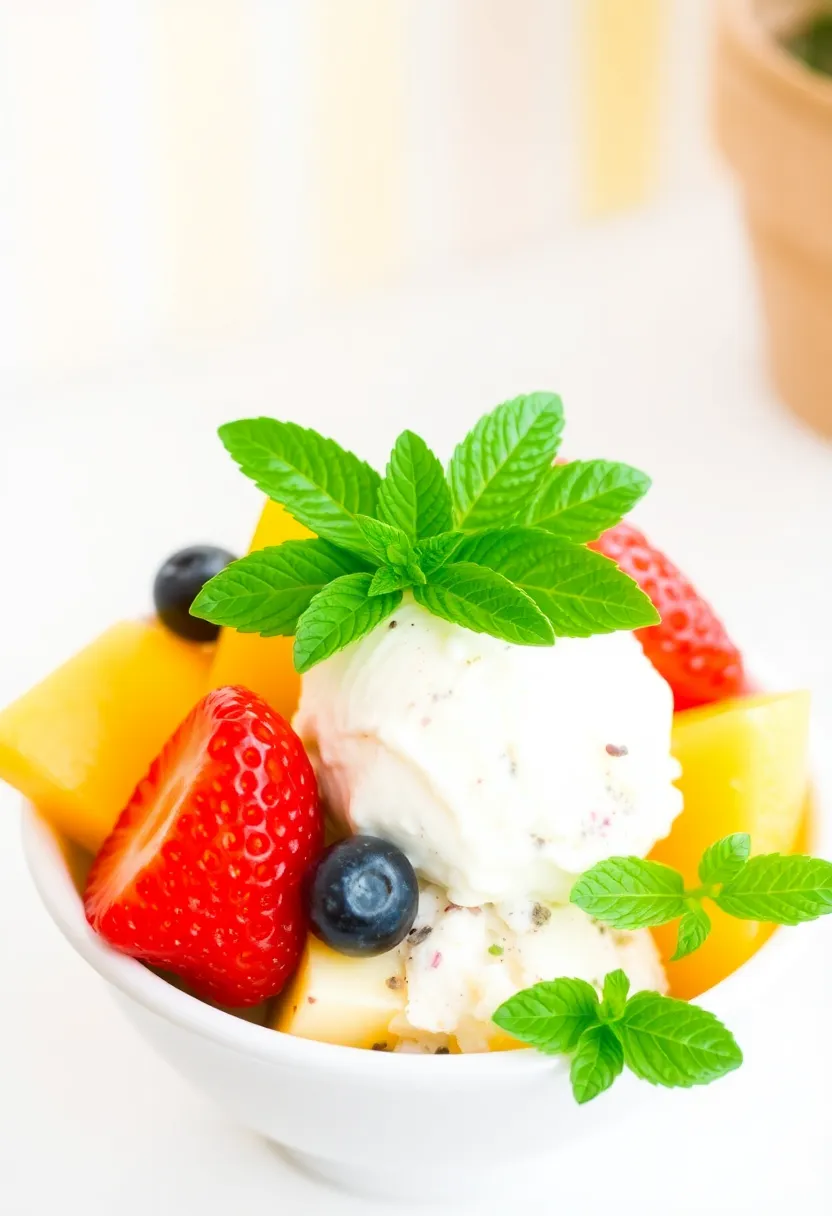 25 Mint Ice Cream Dessert Recipes That Refresh Your Day 16 25 Mint Ice Cream Dessert Recipes That Refresh Your Day - 16. Mint Ice Cream Fruit Salad