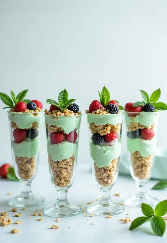 25 Mint Ice Cream Dessert Recipes That Refresh Your Day 8 25 Mint Ice Cream Dessert Recipes That Refresh Your Day - 8. Mint Ice Cream Parfaits