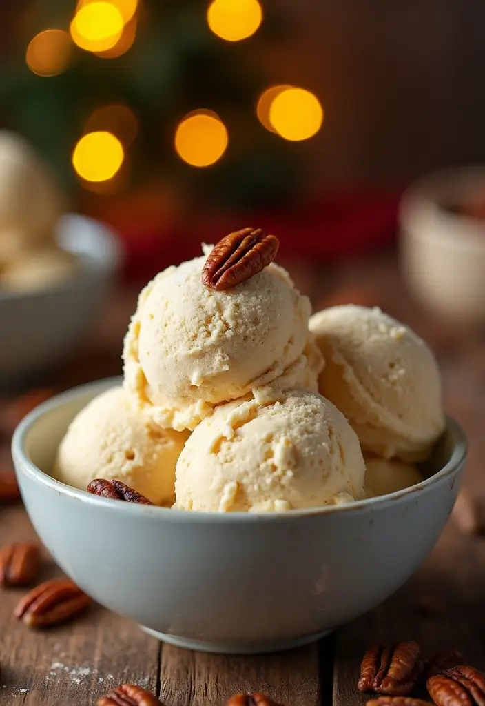 25 Ninja Creami Ice Cream Recipes Christmas Holiday Favorites - 11. Maple Pecan Ice Cream