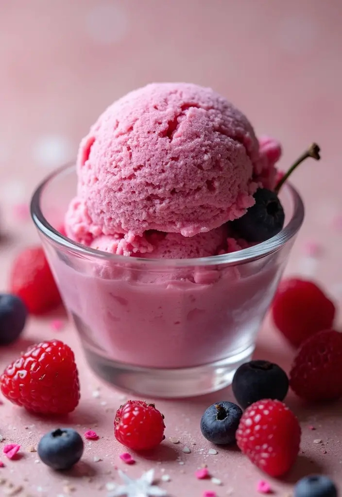 25 Ninja Creami Ice Cream Recipes Christmas Holiday Favorites - 12. Berry Delight Ice Cream
