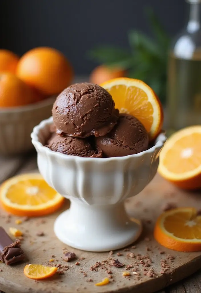 25 Ninja Creami Ice Cream Recipes Christmas Holiday Favorites - 14. Chocolate Orange Ice Cream