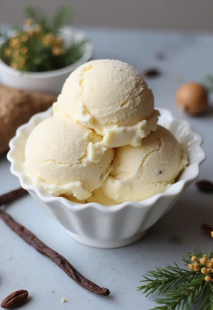 25 Ninja Creami Ice Cream Recipes Christmas Holiday Favorites - 25. Vanilla Bean Ice Cream
