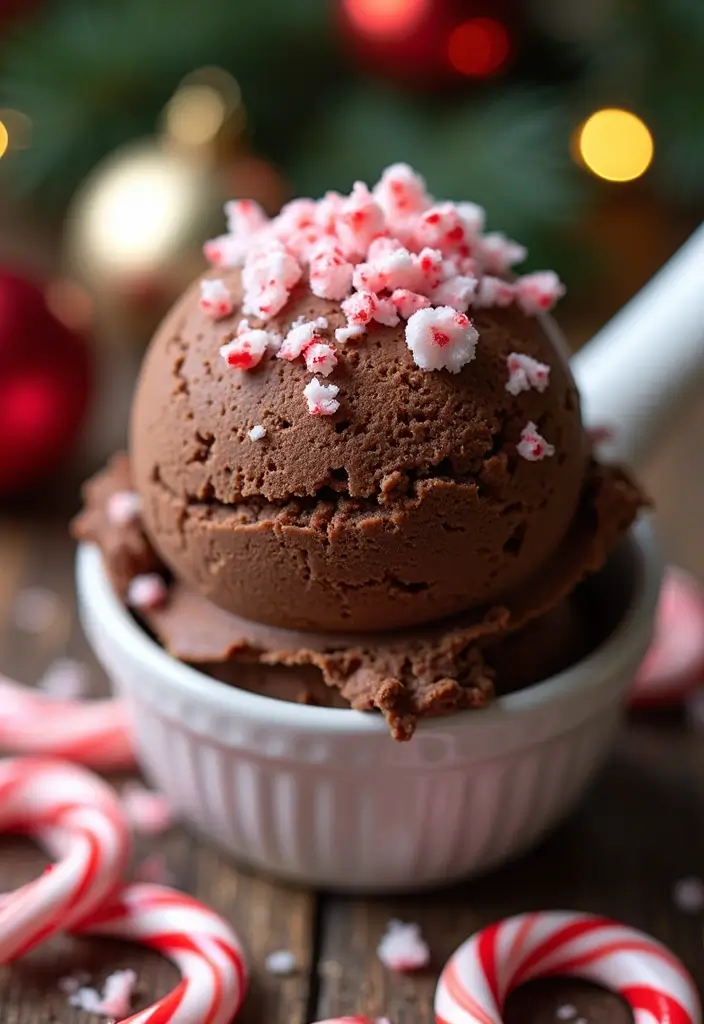 25 Ninja Creami Ice Cream Recipes Christmas Holiday Favorites - 5. Chocolate Peppermint Ice Cream