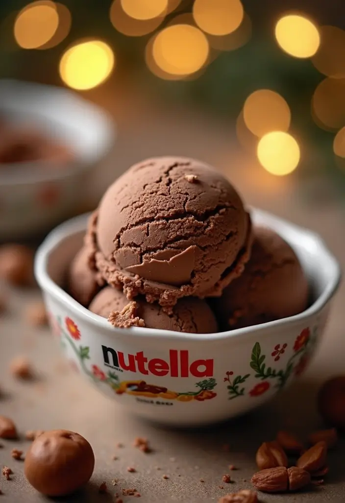 25 Ninja Creami Ice Cream Recipes Christmas Holiday Favorites - 7. Nutella Hazelnut Ice Cream